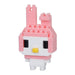 N-Fig Mini Keyring - Sanrio My Melody - N-Fig moulded nanoblock-style keyring - Nanoblock micro-sized building block set