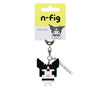 N-Fig Mini Keyring - Sanrio Kuromi - N-Fig moulded nanoblock-style keyring - Nanoblock micro-sized building block set