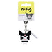 N-Fig Mini Keyring - Sanrio Kuromi - N-Fig moulded nanoblock-style keyring - Nanoblock micro-sized building block set
