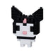 N-Fig Mini Keyring - Sanrio Kuromi - N-Fig moulded nanoblock-style keyring - Nanoblock micro-sized building block set