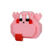 N-Fig Mini Keyring - Kirby Full Belly - N-Fig moulded nanoblock-style keyring - Nanoblock micro-sized building block set