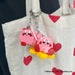 N-Fig Keyring - Kirby Warp Star - N-Fig moulded nanoblock-style keyring - Nanoblock micro-sized building block set