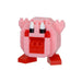 N-Fig Mini Keyring - Kirby Inhale - N-Fig moulded nanoblock-style keyring - Nanoblock micro-sized building block set