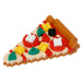 N-Fig Keyring - Fab Food Pizza - N-Fig moulded nanoblock-style keyring - Nanoblock micro-sized building block set
