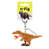 N-Fig Keyring - Tyrannosaurus Rex - N-Fig moulded nanoblock-style keyring - Nanoblock micro-sized building block set