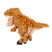 N-Fig Keyring - Tyrannosaurus Rex - N-Fig moulded nanoblock-style keyring - Nanoblock micro-sized building block set