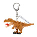 N-Fig Keyring - Tyrannosaurus Rex - N-Fig moulded nanoblock-style keyring - Nanoblock micro-sized building block set