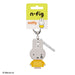 N-Fig Keyring - Miffy Cry (Yellow) - N-Fig moulded nanoblock-style keyring - Nanoblock micro-sized building block set
