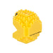 N-Fig Keyring - PAC-MAN - N-Fig moulded nanoblock-style keyring - Nanoblock micro-sized building block set
