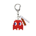 N-Fig Keyring - PAC-MAN Blinky - N-Fig moulded nanoblock-style keyring - Nanoblock micro-sized building block set