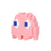 N-Fig Keyring - PAC-MAN Pinky - N-Fig moulded nanoblock-style keyring - Nanoblock micro-sized building block set