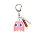 N-Fig Keyring - PAC-MAN Pinky - N-Fig moulded nanoblock-style keyring - Nanoblock micro-sized building block set
