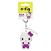 N-Fig Keyring - Sanrio Hello Kitty Purple - N-Fig moulded nanoblock-style keyring - Nanoblock micro-sized building block set