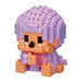 Monchhichi - Monchhichi-Kun Light Purple - Nanoblock micro-sized building block set