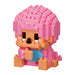 Monchhichi - Monchhichi-Kun Taffy Pink - Nanoblock micro-sized building block set
