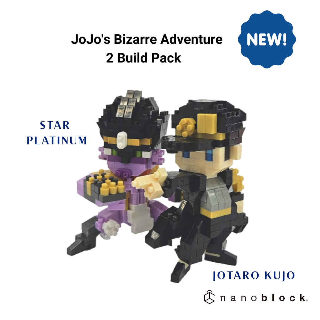 JoJo: 2 Build Pack - Jotaro Kujo & Star Platinum - Nanoblock micro-sized building block set