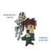 JoJo: 2 Build Pack - Noriaki Kakyoin & Hierophant Green - Nanoblock micro-sized building block set