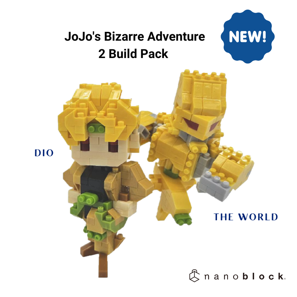 JoJo: 2 Build Pack - Dio & The World - Nanoblock micro-sized building block set