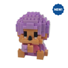 Monchhichi - Monchhichi-Kun Light Purple - Nanoblock micro-sized building block set