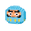Daruma Pastel Blue - Nanoblock micro-sized building block set