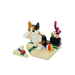 Calico Cat on base plate - ECO Friendly PKG - Nanoblock micro-sized building block set