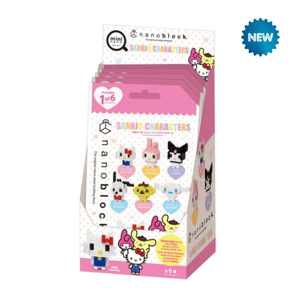 Mininano Box Set - 6 Designs Sanrio Characters Vol. 1 - Nanoblock micro-sized building block set