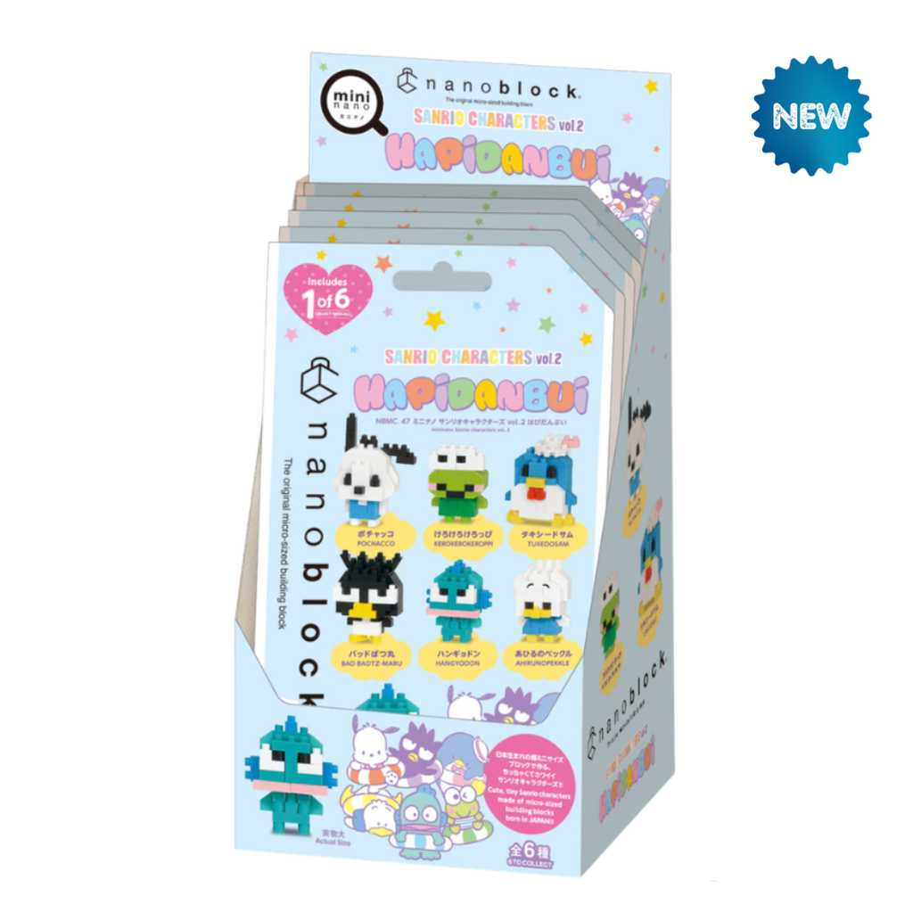 Mininano Box Set - 6 Designs, Sanrio Characters Vol.2 - Nanoblock micro-sized building block set