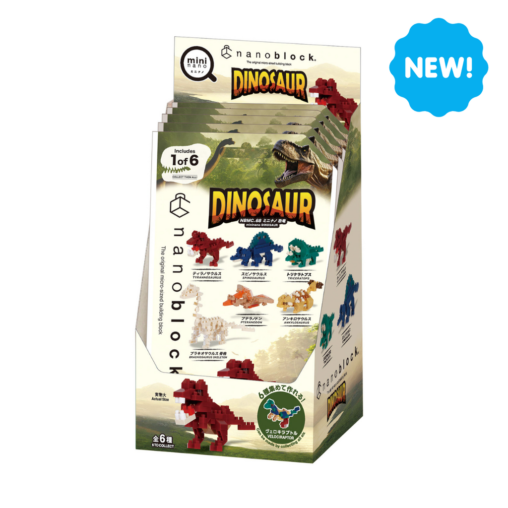 Mininano Box Set - 6 Designs, Dinosaur Vol.1