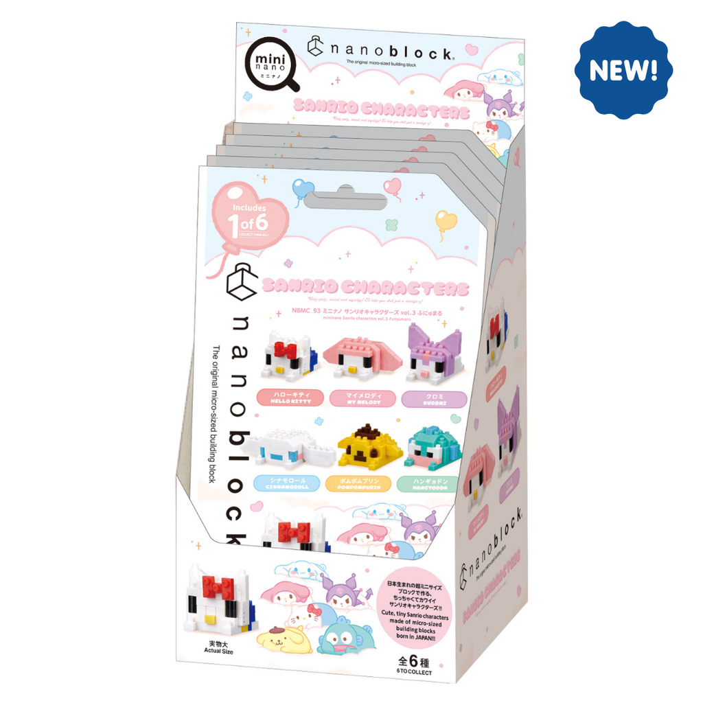 Mininano Box Set - 6 Designs Sanrio Characters Vol. 3 - Nanoblock micro-sized building block set