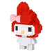 N-Fig Keyring - Sanrio My Melody - N-Fig moulded nanoblock-style keyring - Nanoblock micro-sized building block set