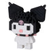 N-Fig Keyring - Sanrio Kuromi - N-Fig moulded nanoblock-style keyring - Nanoblock micro-sized building block set